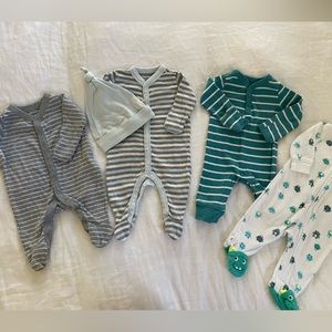 Newborn sleepers no stains! Old Navy Burt's Bees, Carters.